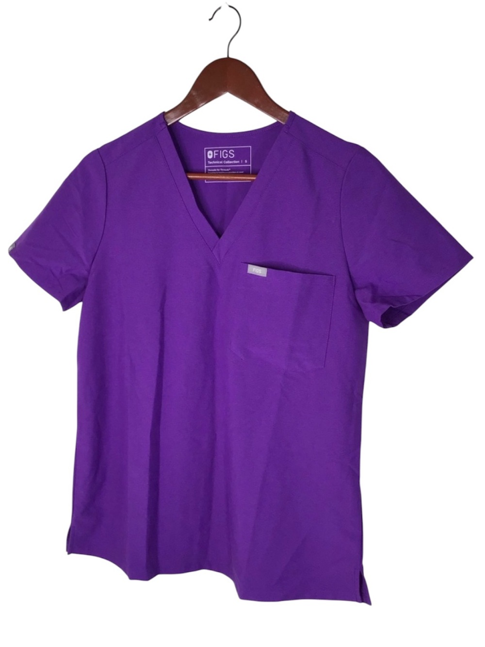 Figs Catrina Scrub Top in Ultra Violet Size Small.
